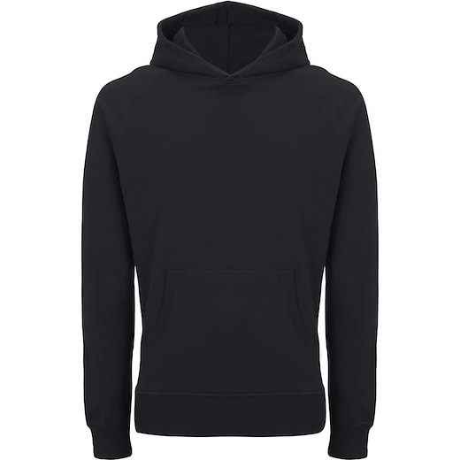 musta Continental Clothing Unisex Pullover Hoody - black