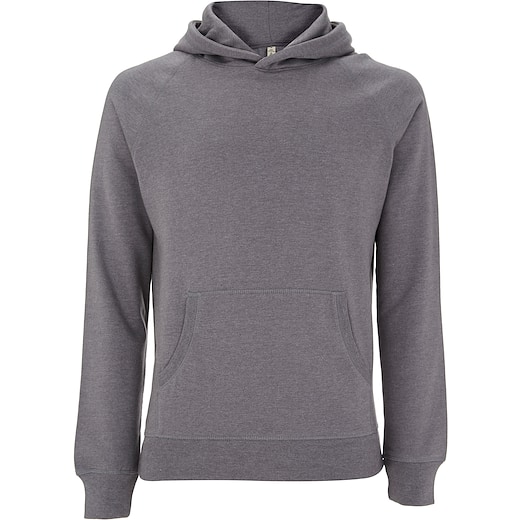 gris Continental Clothing Unisex Pullover Hoody - dark heather melange