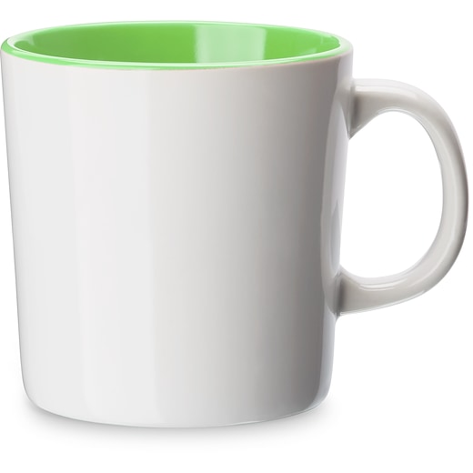 Steingodskopp Cava White Shiny - white/ green