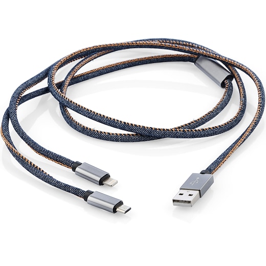 azul Cable para móvil Denim - azul marino