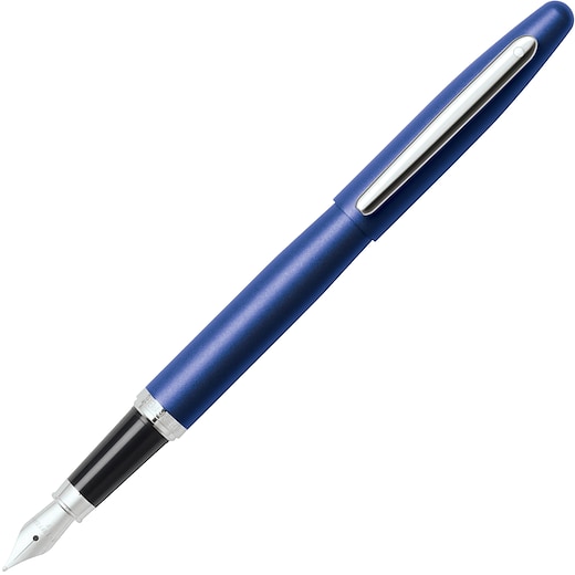 blå Sheaffer VFM Reservoir Pen - neon blue/ nickel