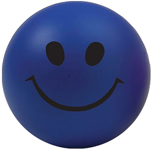azul Pelota antiestrés Smiley - azul