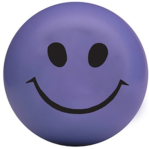lila Stressball Smiley - purple