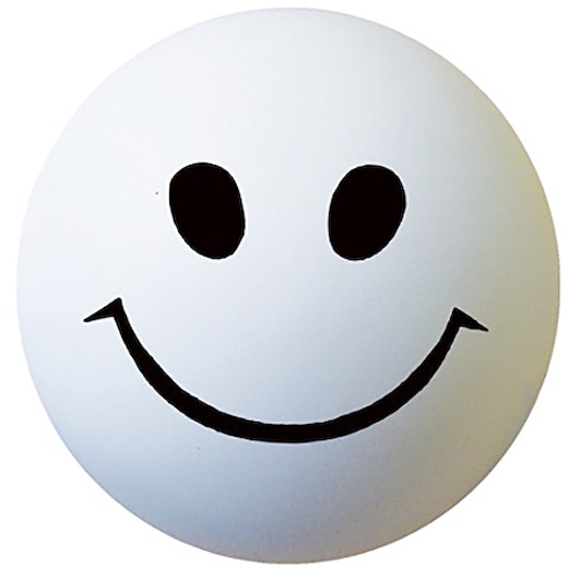 hvit Stressball Smiley - white