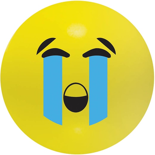 jaune Balle anti-stress Emoji - larmes de tristesse