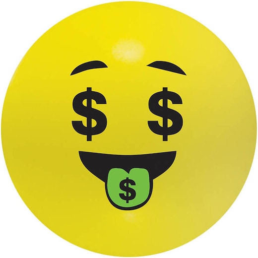 jaune Balle anti-stress Emoji - dollar