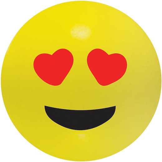 jaune Balle anti-stress Emoji - amour