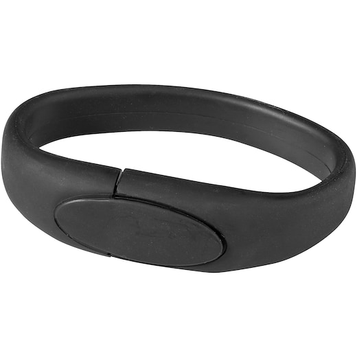 svart USB-minne Wrist - black