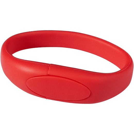 röd USB-minne Wrist - red