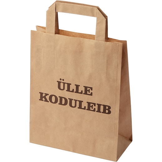 brun Papirpose Shopper 18 x 8,5 x 23 cm - brun
