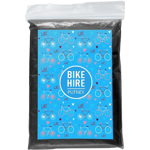 sort Regnponcho Cardiff - black