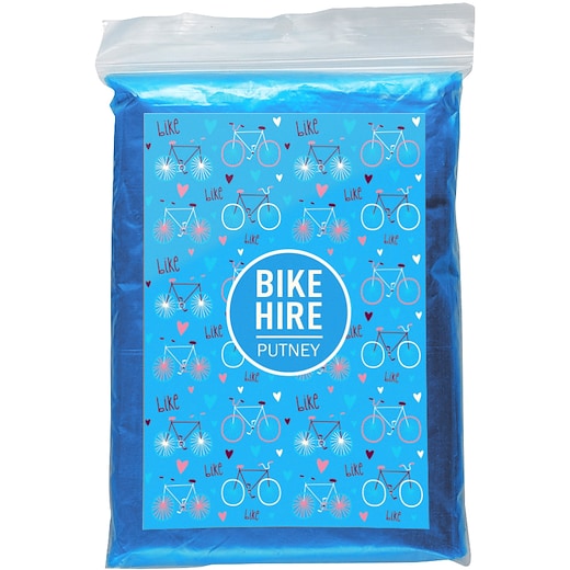 blå Regnponcho Cardiff - blue