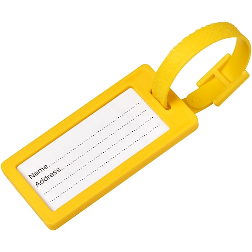 Matkalaukun nimikyltti Newark - yellow