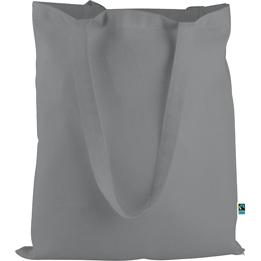 grå Bomullskasse Vera Fairtrade - grey