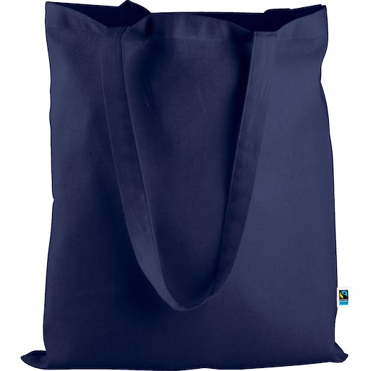 azul Bolsa de algodón Vera Fairtrade - azul marino
