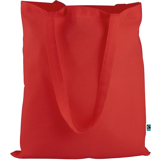 röd Bomullskasse Vera Fairtrade - red