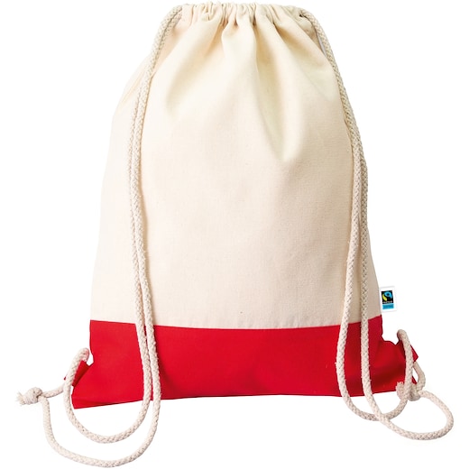 punainen Jumppapussi Kai Eco Fairtrade - red