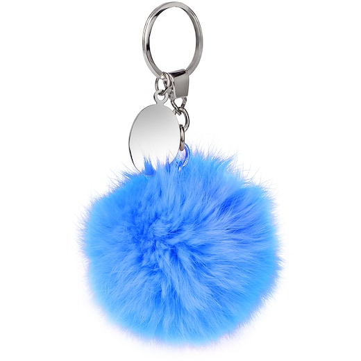 blau Schlüsselanhänger Fluffy - blue