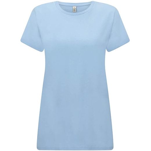 sininen Continental Clothing Organic Women´s Classic T-shirt - aqua