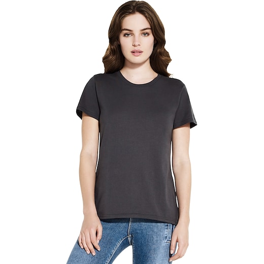 harmaa Continental Clothing Organic Women´s Classic T-shirt - dark grey