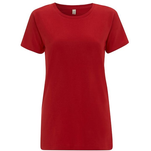 punainen Continental Clothing Organic Women´s Classic T-shirt - red