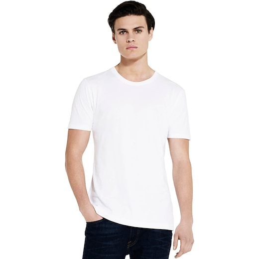 blanco Continental Clothing Organic Men´s Slim Fit T-shirt - blanco