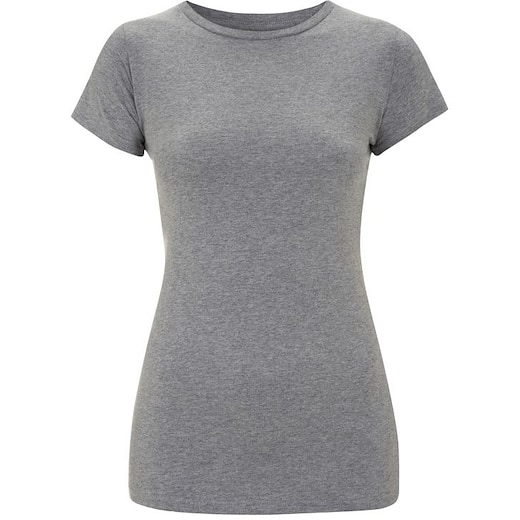 grau Continental Clothing Organic Women´s Slim Fit T-shirt - grey melange
