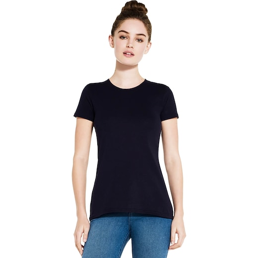Continental Clothing Organic Women´s Slim Fit T-shirt - navy