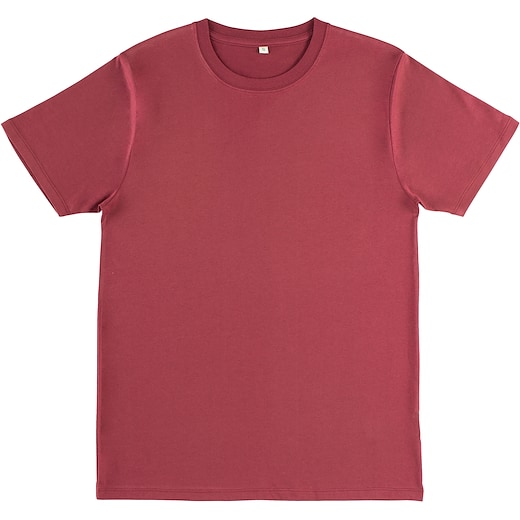 rosso Continental Clothing Organic Unisex Heavy T-shirt - burgundy