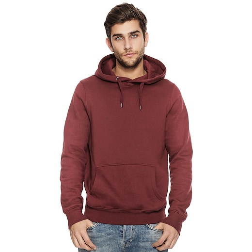 Continental Clothing Organic Unisex Pullover Hoody - burgundy