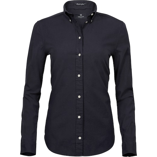 svart Tee Jays Ladies Perfect Oxford Shirt - black