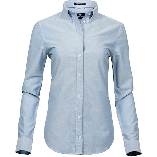 blå Tee Jays Ladies Perfect Oxford Shirt - light blue