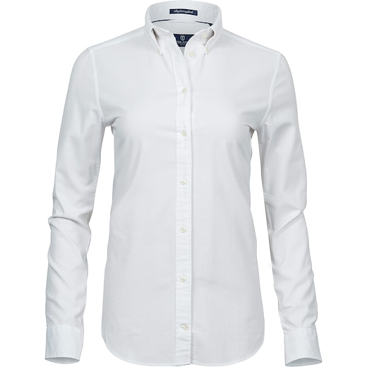 vit Tee Jays Ladies Perfect Oxford Shirt - white
