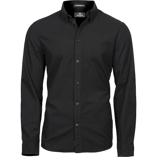 svart Tee Jays Urban Oxford Shirt - black