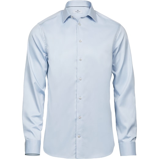 blå Tee Jays Luxury Slim Fit Shirt - light blue