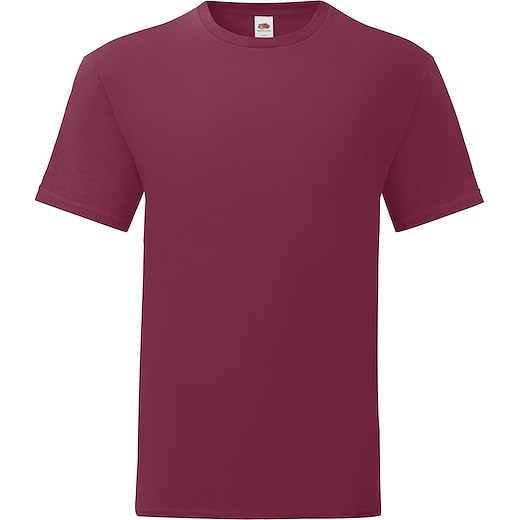 rouge Fruit of the Loom Iconic T - burgundy