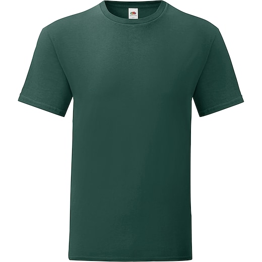 grøn Fruit of the Loom Iconic T - forest green