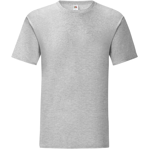 grå Fruit of the Loom Iconic T - heather grey