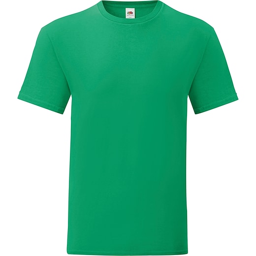 grøn Fruit of the Loom Iconic T - kelly green
