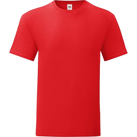 punainen Fruit of the Loom Iconic T - red