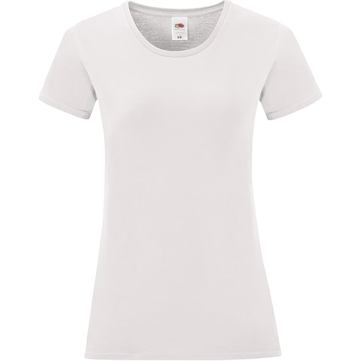 weiß Fruit of the Loom Ladies Iconic T - white