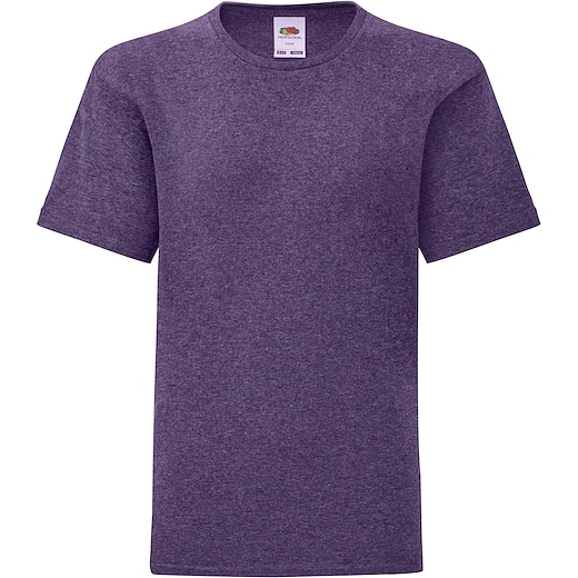 violet Fruit of the Loom Kids Iconic T - heather purple