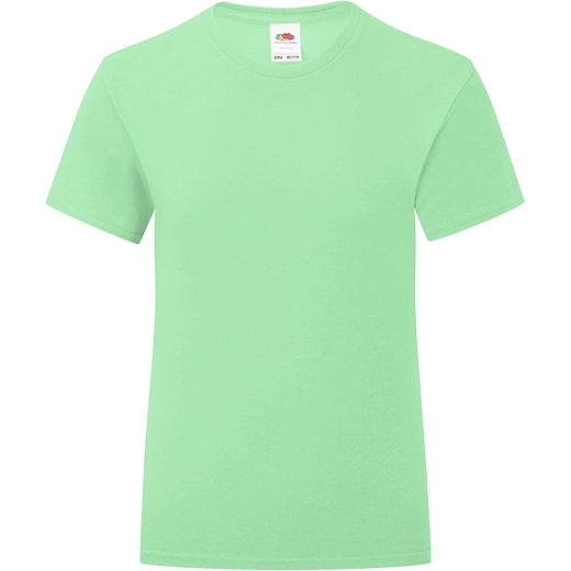 vert Fruit of the Loom Girls Iconic T - neo mint