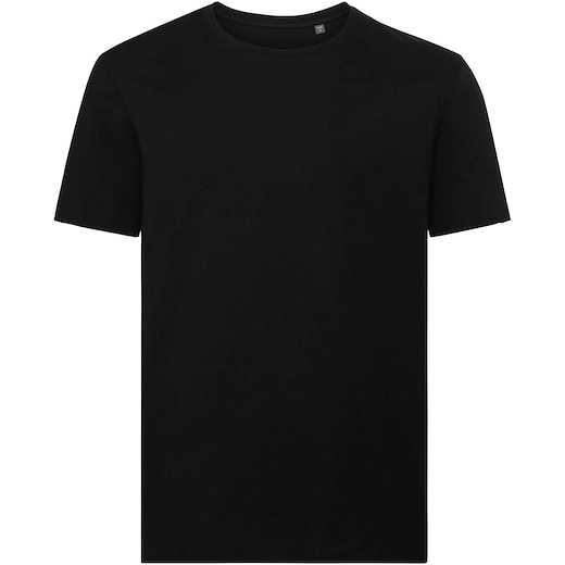 noir Russell Authentic Tee Pure Organic 108M - black