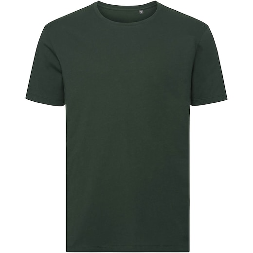 grön Russell Authentic Tee Pure Organic 108M - bottle green