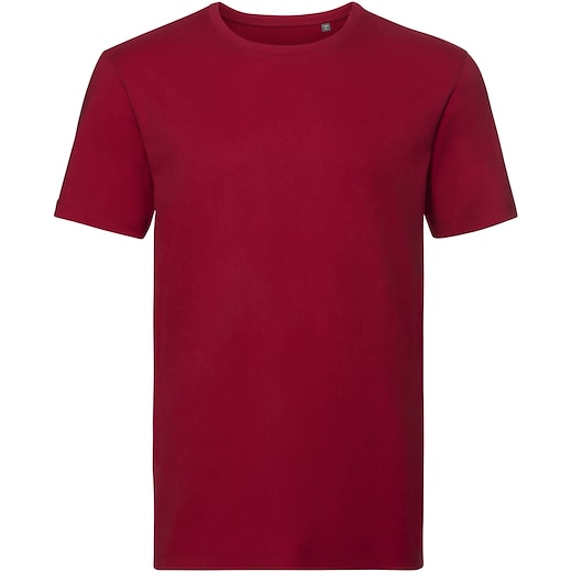 punainen Russell Authentic Tee Pure Organic 108M - classic red