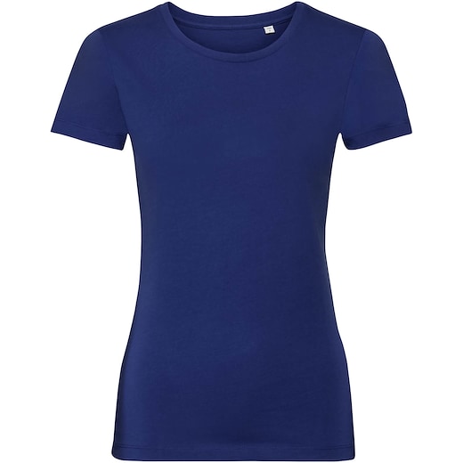 blå Russell Ladies Authentic Tee Pure Organic 108F - bright royal