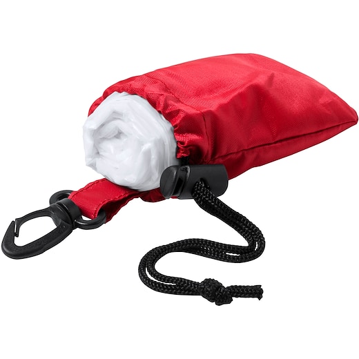 rød Regnponcho Jotter - red