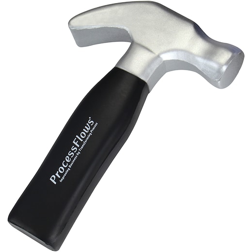 sort Stressball Hammer - black/ silver