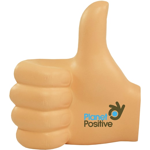 marrone Pallina antistress Thumbs Up - beige
